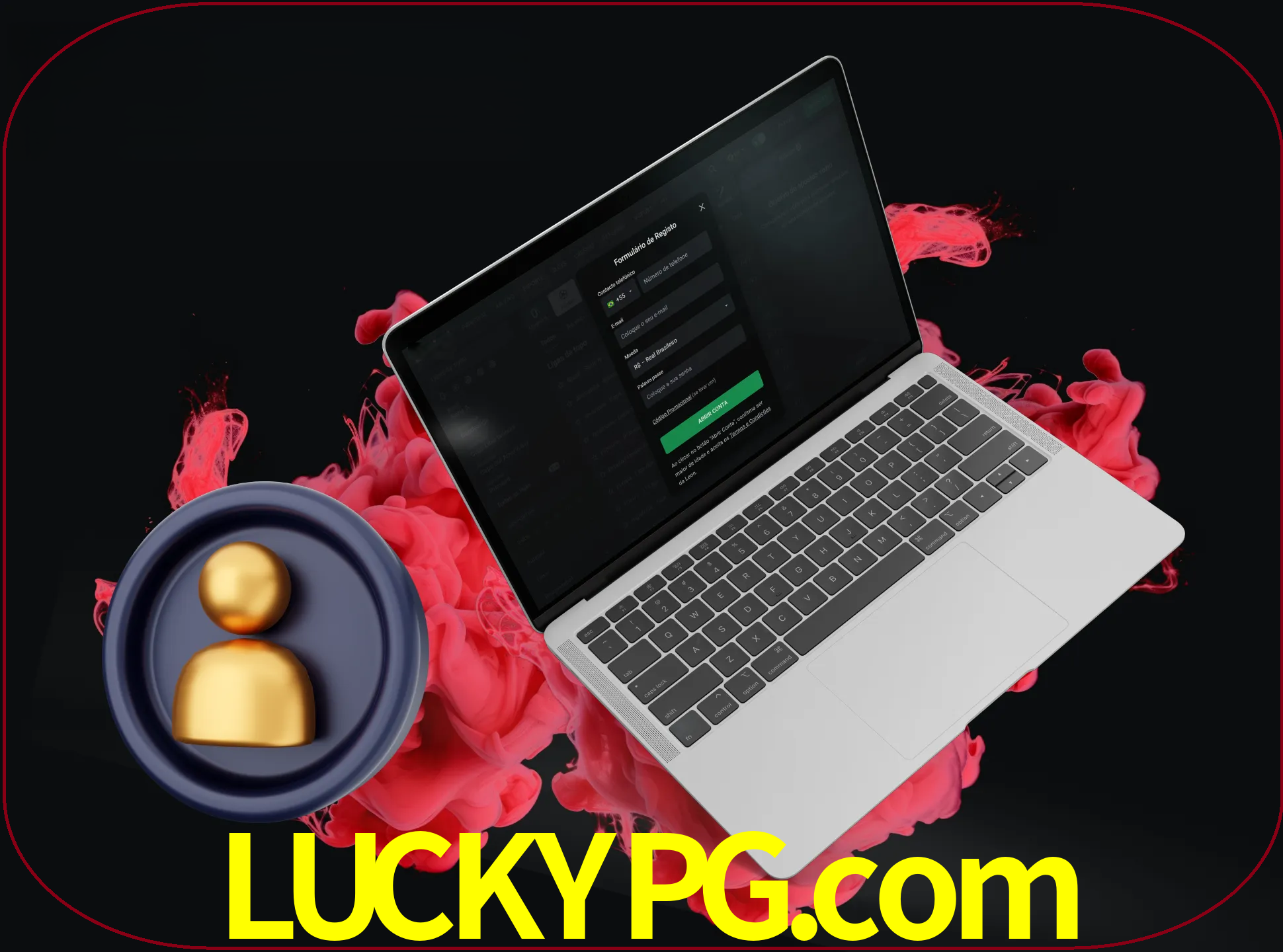 No cabeçalho do site luckypg, clique no botão que o levará a um formulário especial onde terá de introduzir as suas informações actuais.