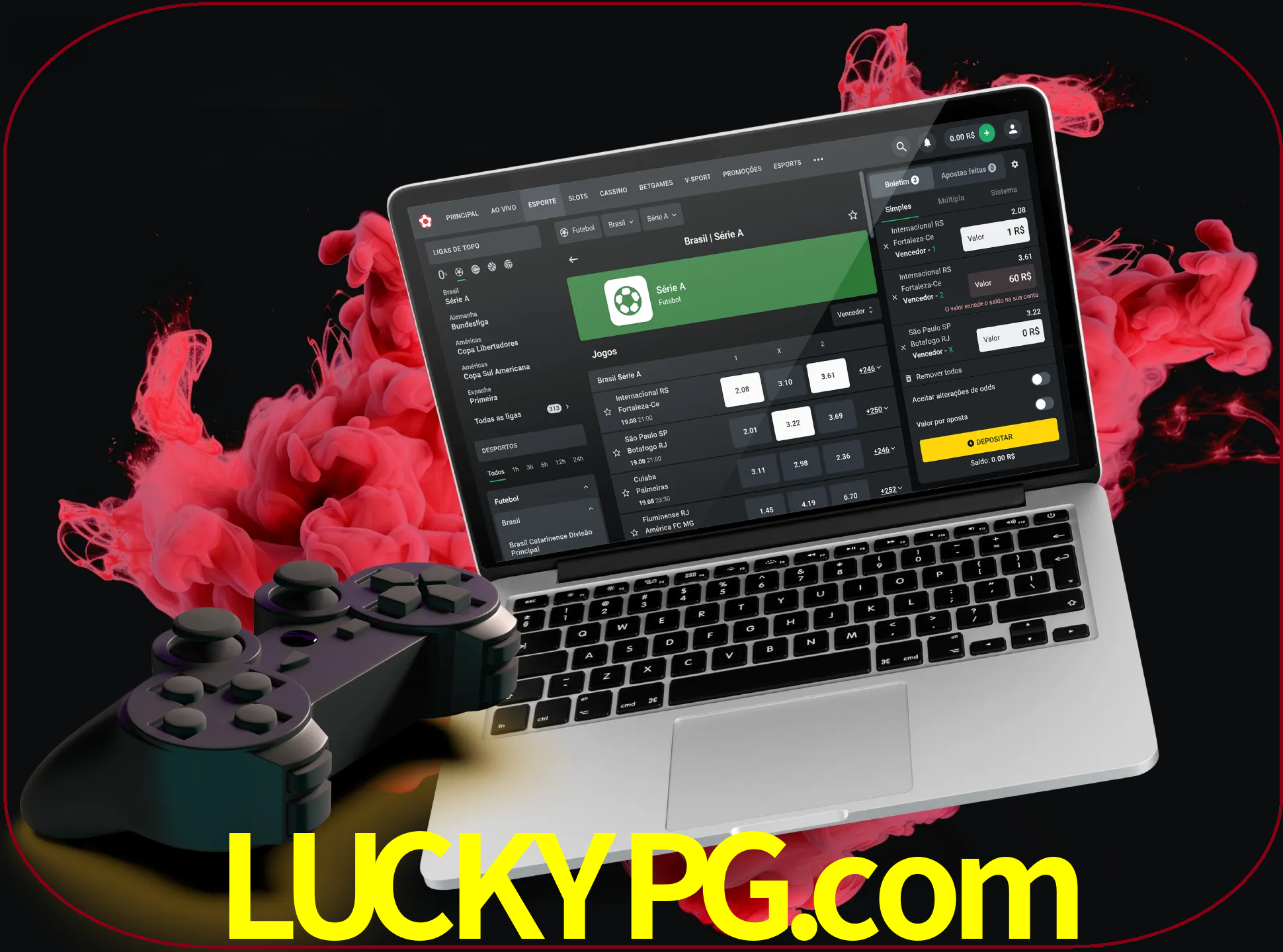 Visite a secção especial de jogos de vídeo em luckypg para descobrir em que jogos pode apostar e ganhar muito dinheiro.
